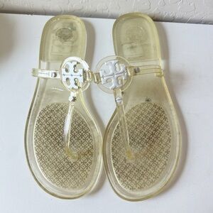TORY BURCH MINI MILLER JELLY SANDAL CLEAR